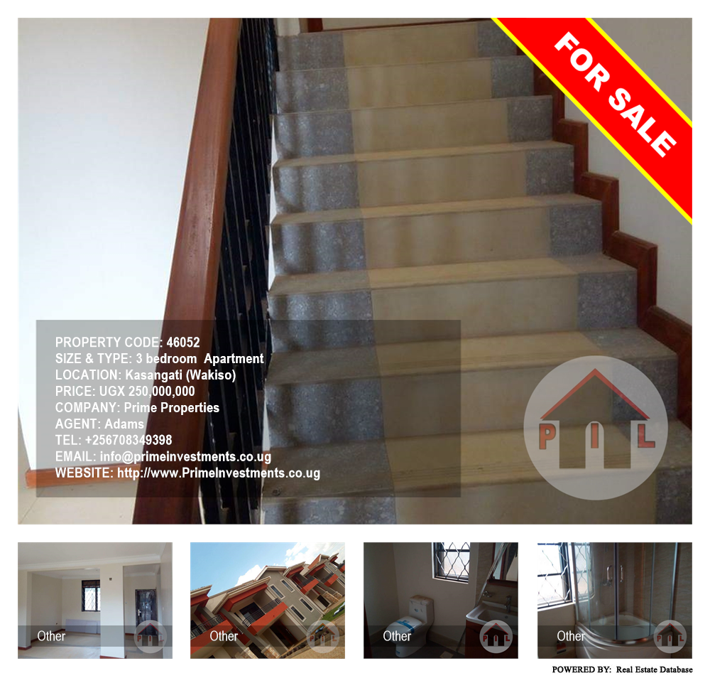 3 bedroom Apartment  for sale in Kasangati Wakiso Uganda, code: 46052