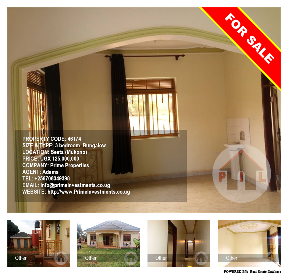 3 bedroom Bungalow  for sale in Seeta Mukono Uganda, code: 46174