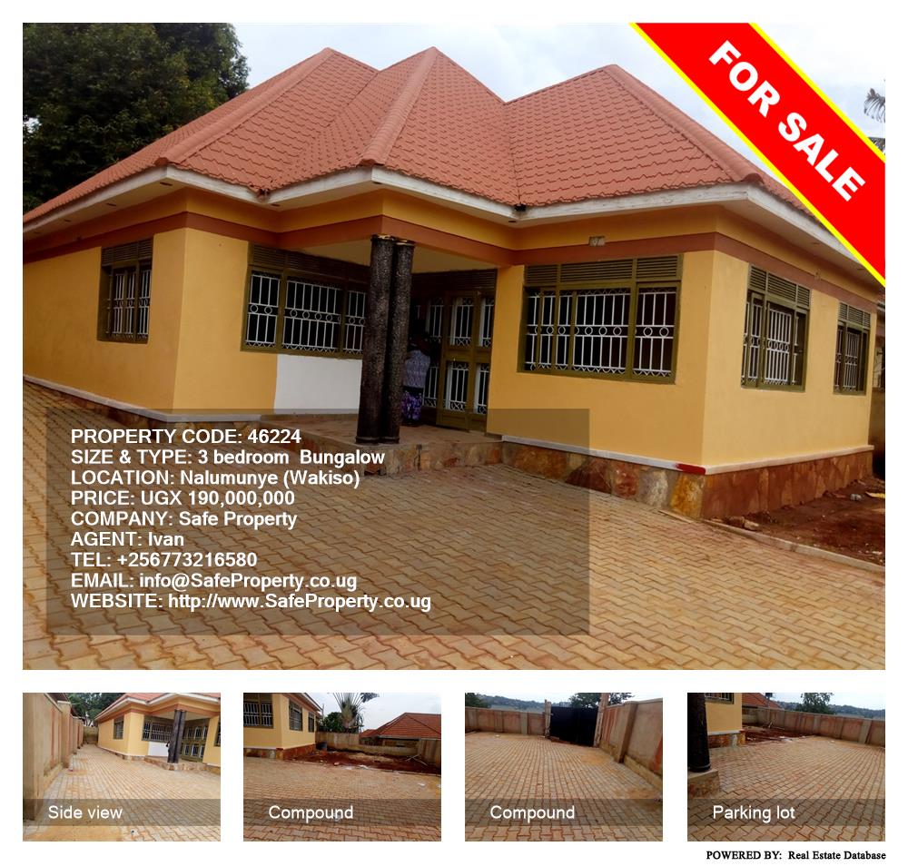 3 bedroom Bungalow  for sale in Nalumunye Wakiso Uganda, code: 46224
