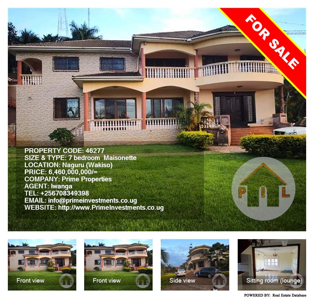 7 bedroom Maisonette  for sale in Naguru Wakiso Uganda, code: 46277