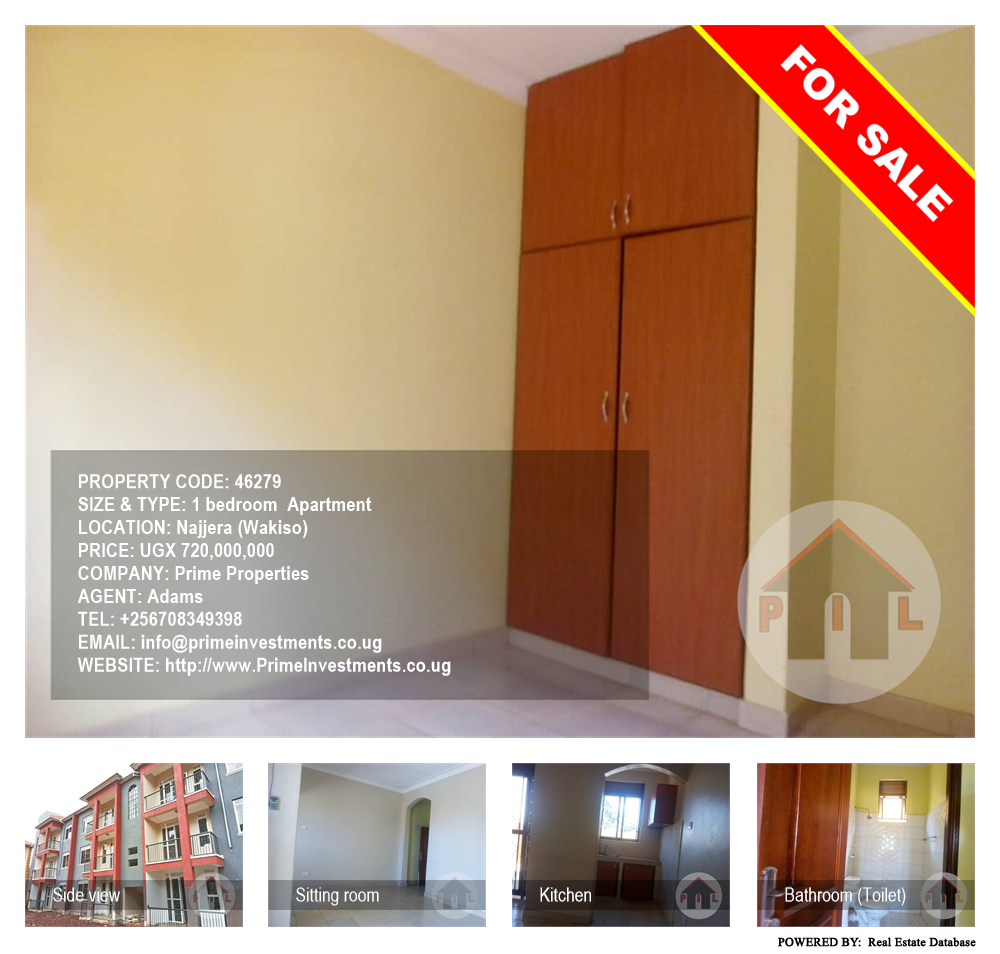 1 bedroom Apartment  for sale in Najjera Wakiso Uganda, code: 46279