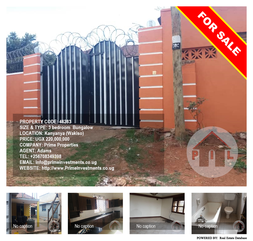 3 bedroom Bungalow  for sale in Kanyanya Wakiso Uganda, code: 46283