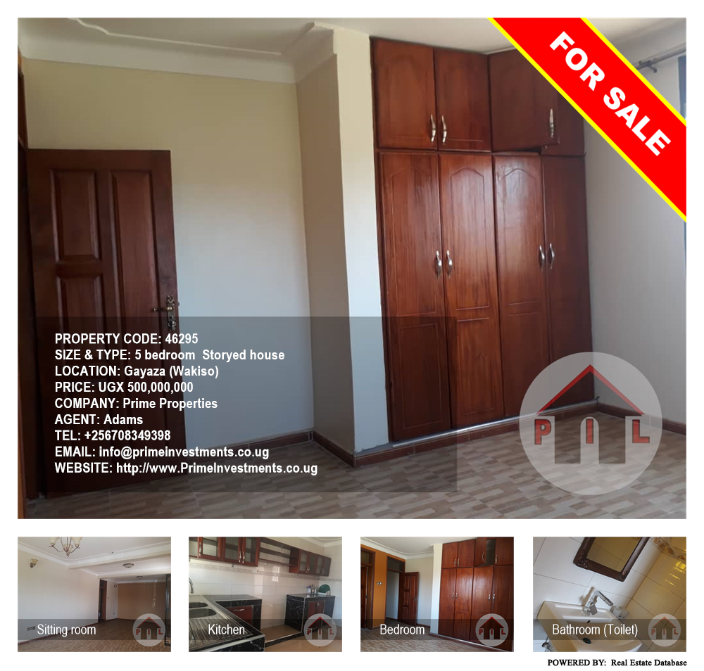 5 bedroom Storeyed house  for sale in Gayaza Wakiso Uganda, code: 46295