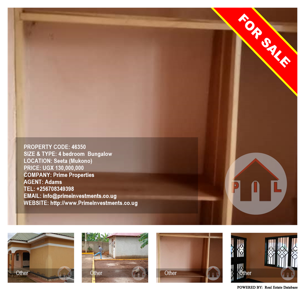 4 bedroom Bungalow  for sale in Seeta Mukono Uganda, code: 46350