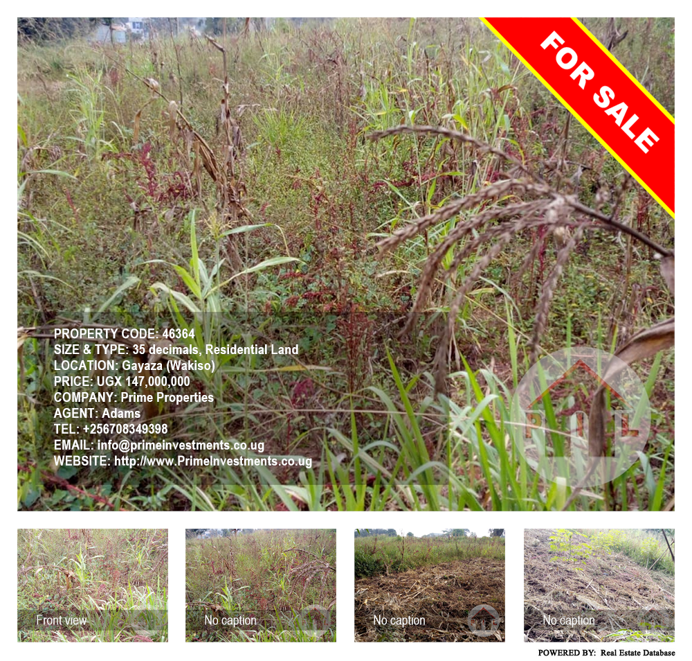 Residential Land  for sale in Gayaza Wakiso Uganda, code: 46364