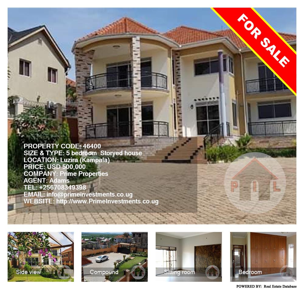 5 bedroom Storeyed house  for sale in Luzira Kampala Uganda, code: 46400