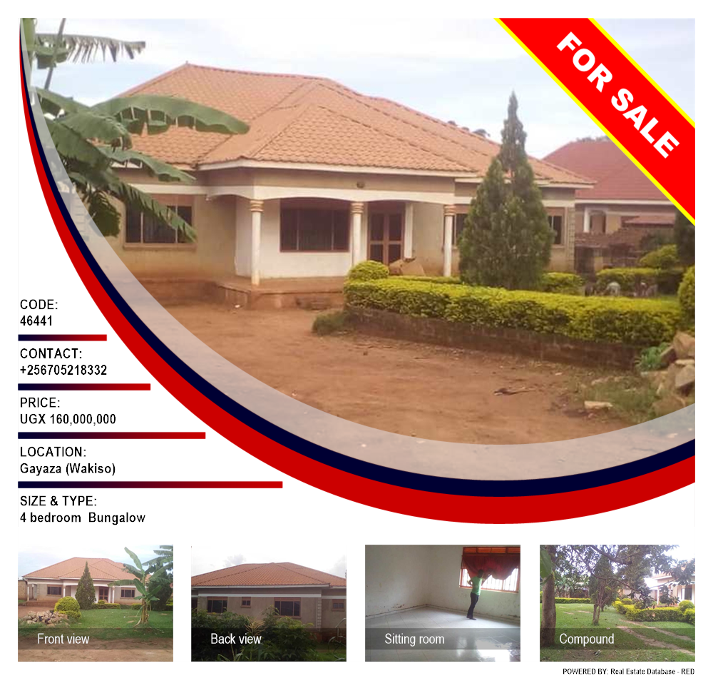 4 bedroom Bungalow  for sale in Gayaza Wakiso Uganda, code: 46441