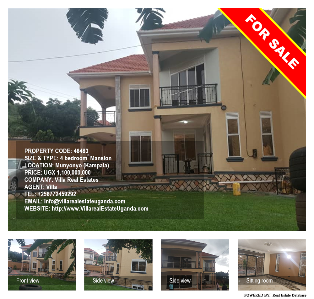 4 bedroom Mansion  for sale in Munyonyo Kampala Uganda, code: 46483