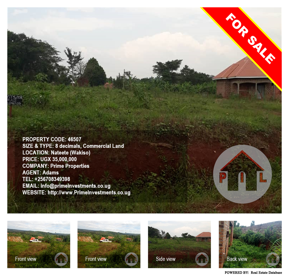 Commercial Land  for sale in Nateete Wakiso Uganda, code: 46507