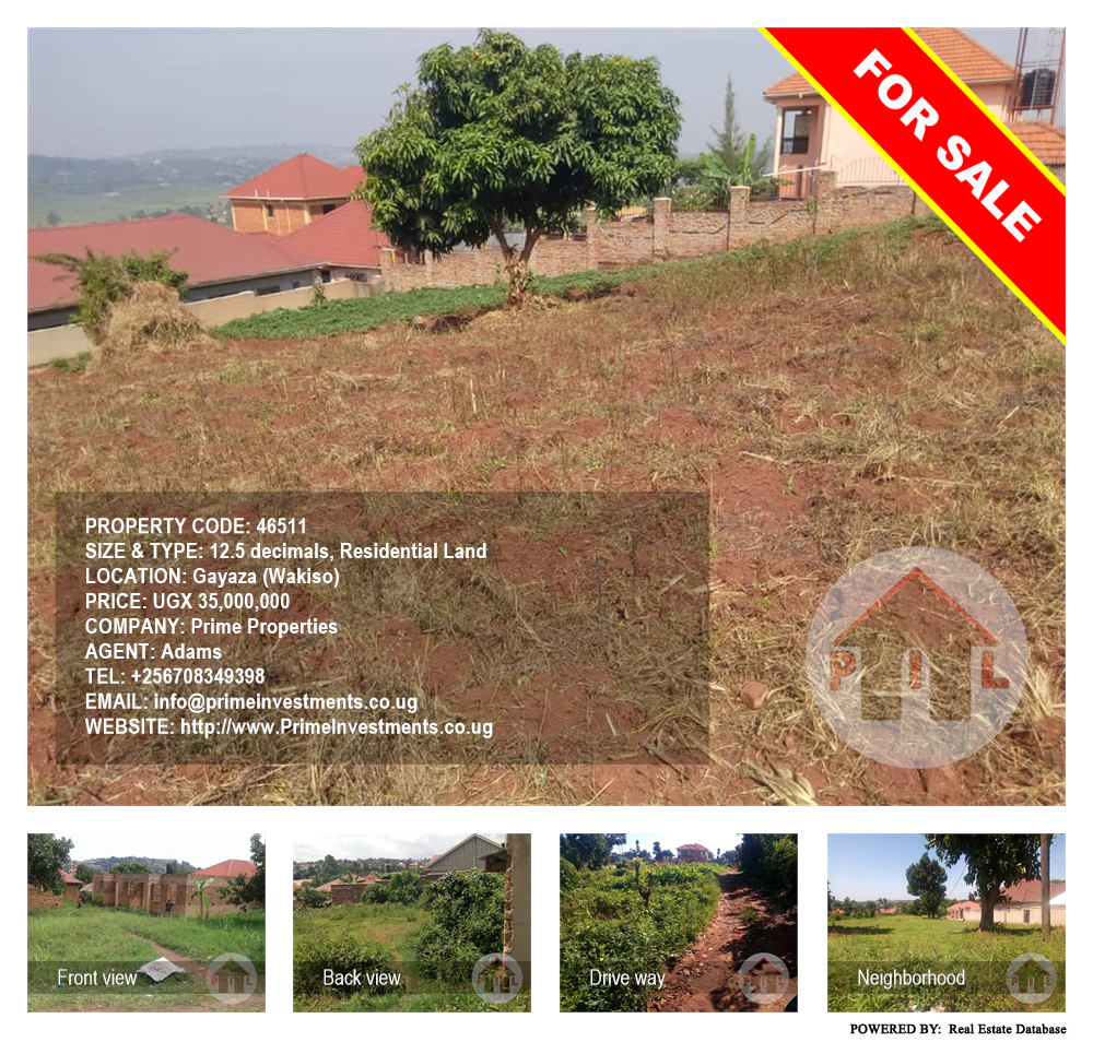 Residential Land  for sale in Gayaza Wakiso Uganda, code: 46511