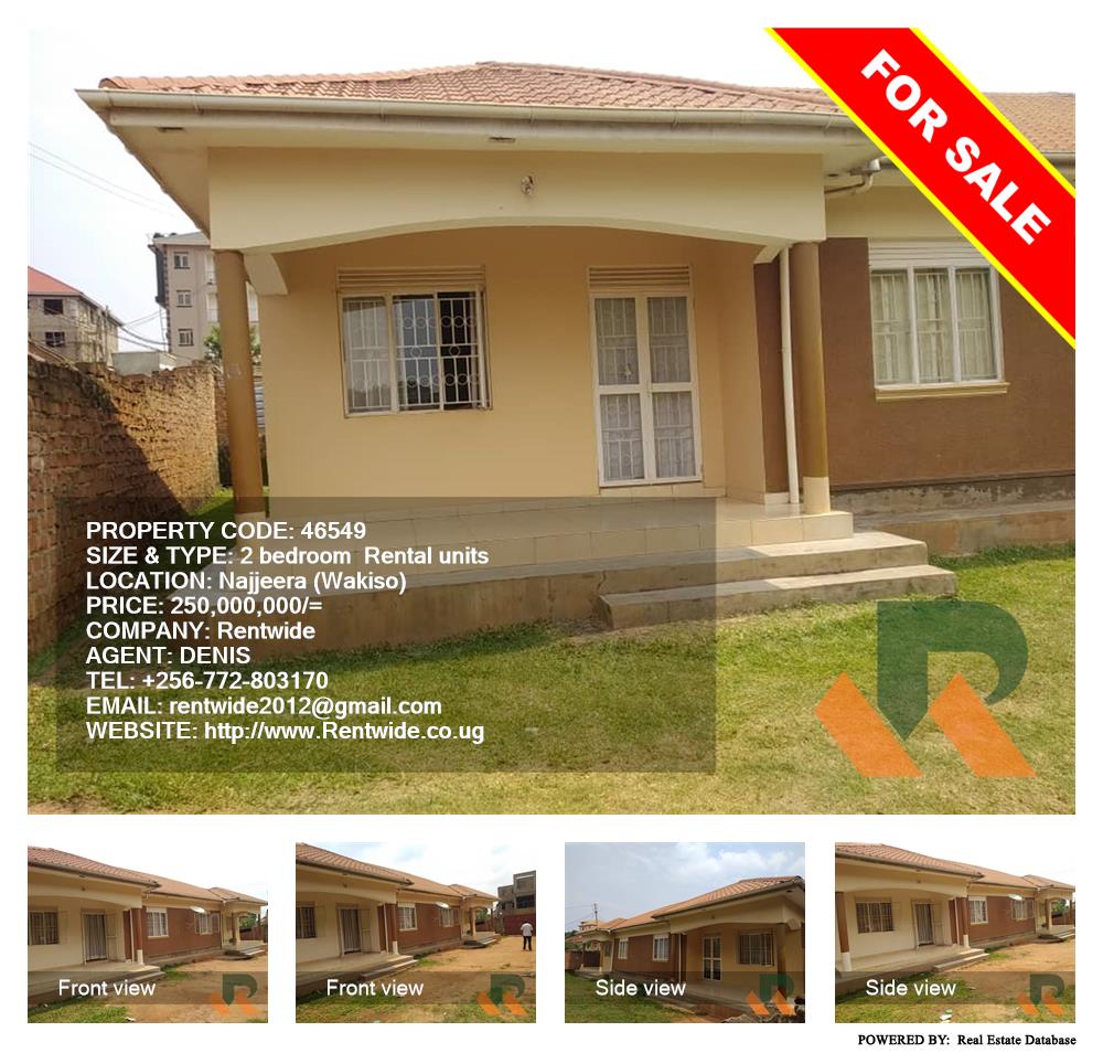 2 bedroom Rental units  for sale in Najjera Wakiso Uganda, code: 46549
