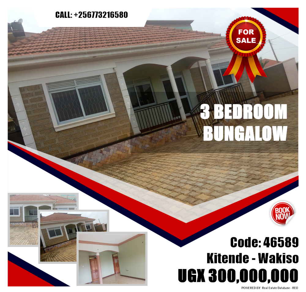 3 bedroom Bungalow  for sale in Kitende Wakiso Uganda, code: 46589