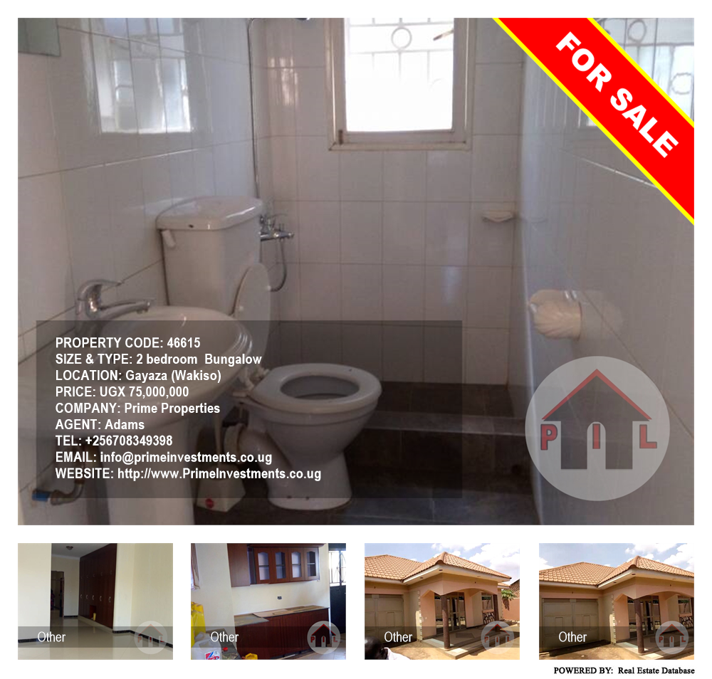 2 bedroom Bungalow  for sale in Gayaza Wakiso Uganda, code: 46615