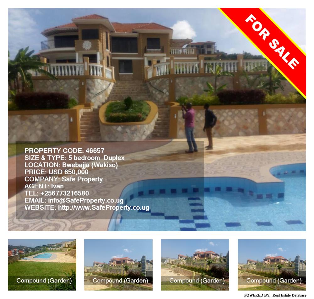 5 bedroom Duplex  for sale in Bwebajja Wakiso Uganda, code: 46657