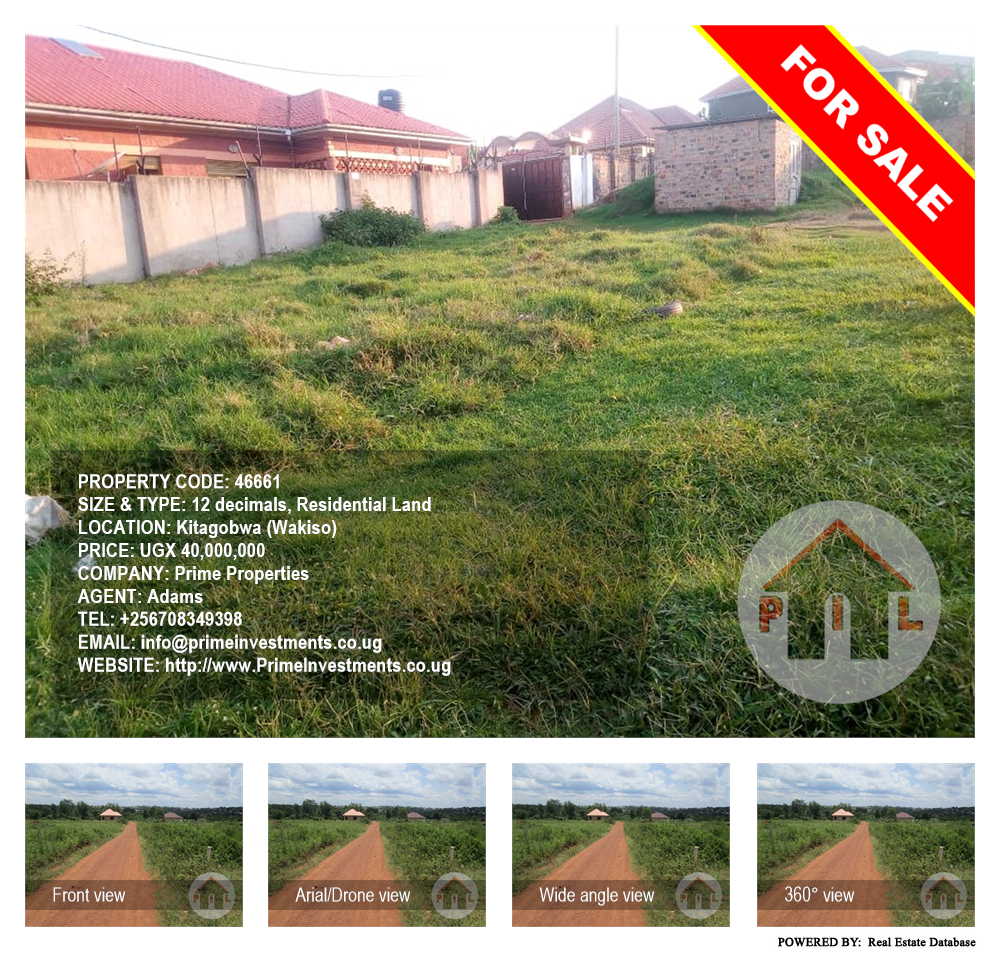 Residential Land  for sale in Kitagobwa Wakiso Uganda, code: 46661