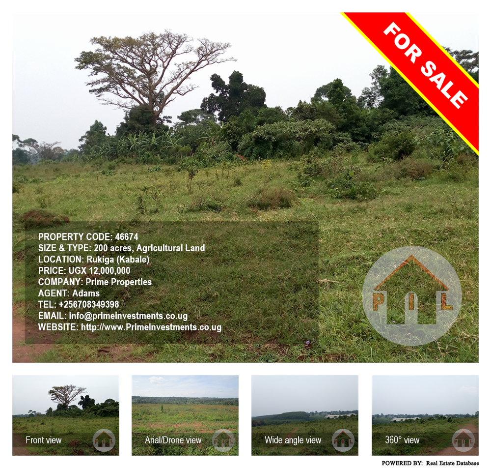 Agricultural Land  for sale in Rukiga Kabaale Uganda, code: 46674