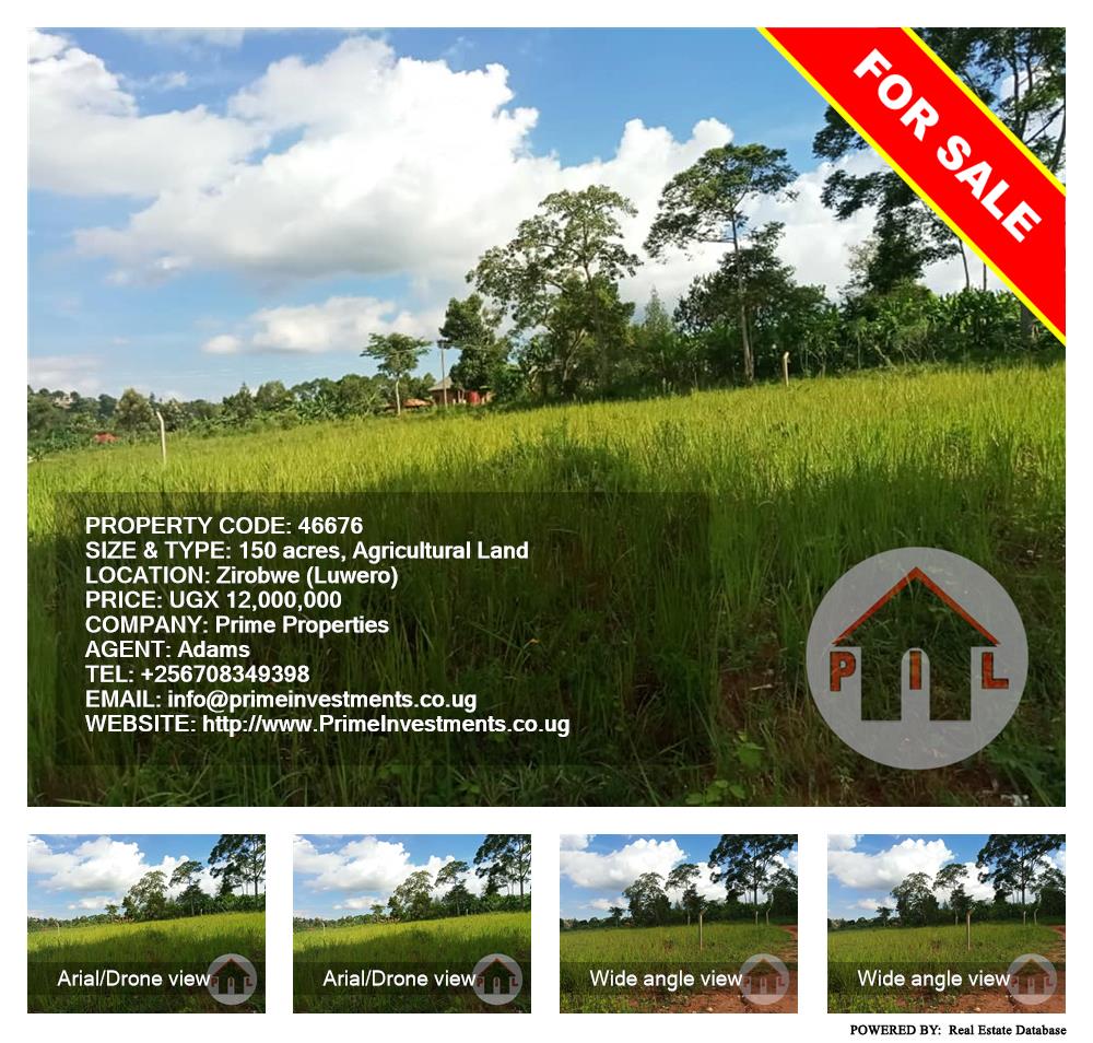 Agricultural Land  for sale in Ziloobwe Luweero Uganda, code: 46676