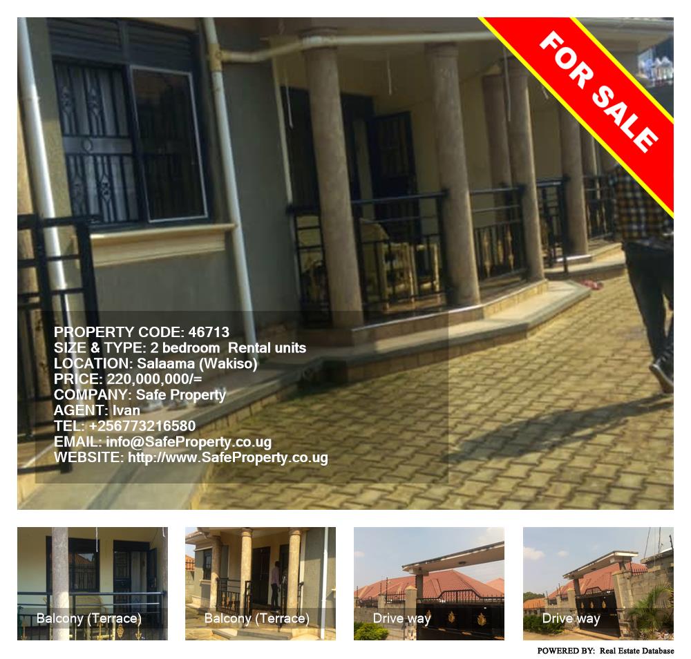 2 bedroom Rental units  for sale in Salaama Wakiso Uganda, code: 46713