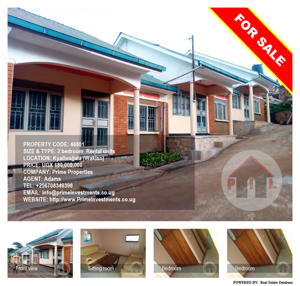 2 bedroom Rental units  for sale in Kyaliwajjala Wakiso Uganda, code: 46801
