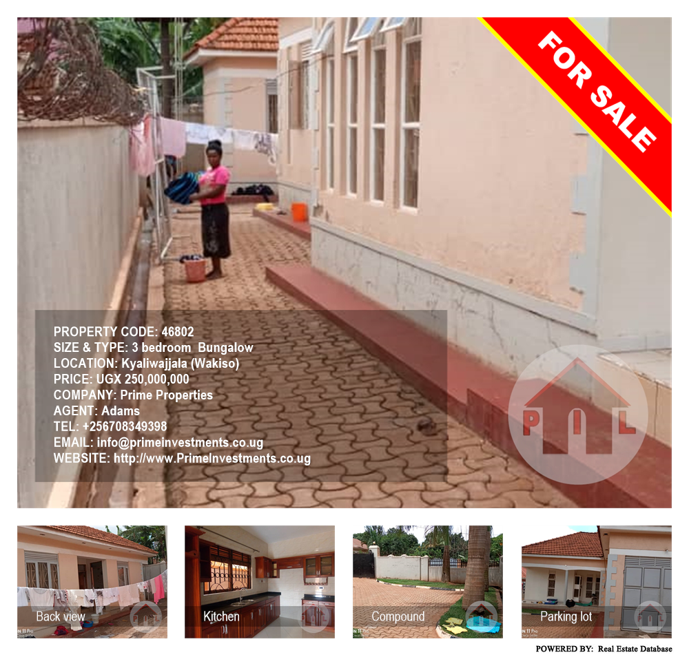 3 bedroom Bungalow  for sale in Kyaliwajjala Wakiso Uganda, code: 46802