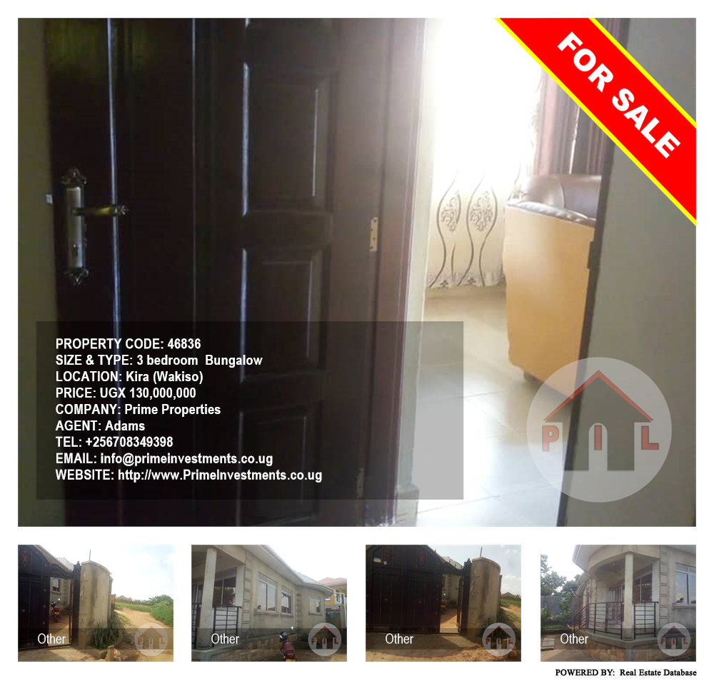 3 bedroom Bungalow  for sale in Kira Wakiso Uganda, code: 46836