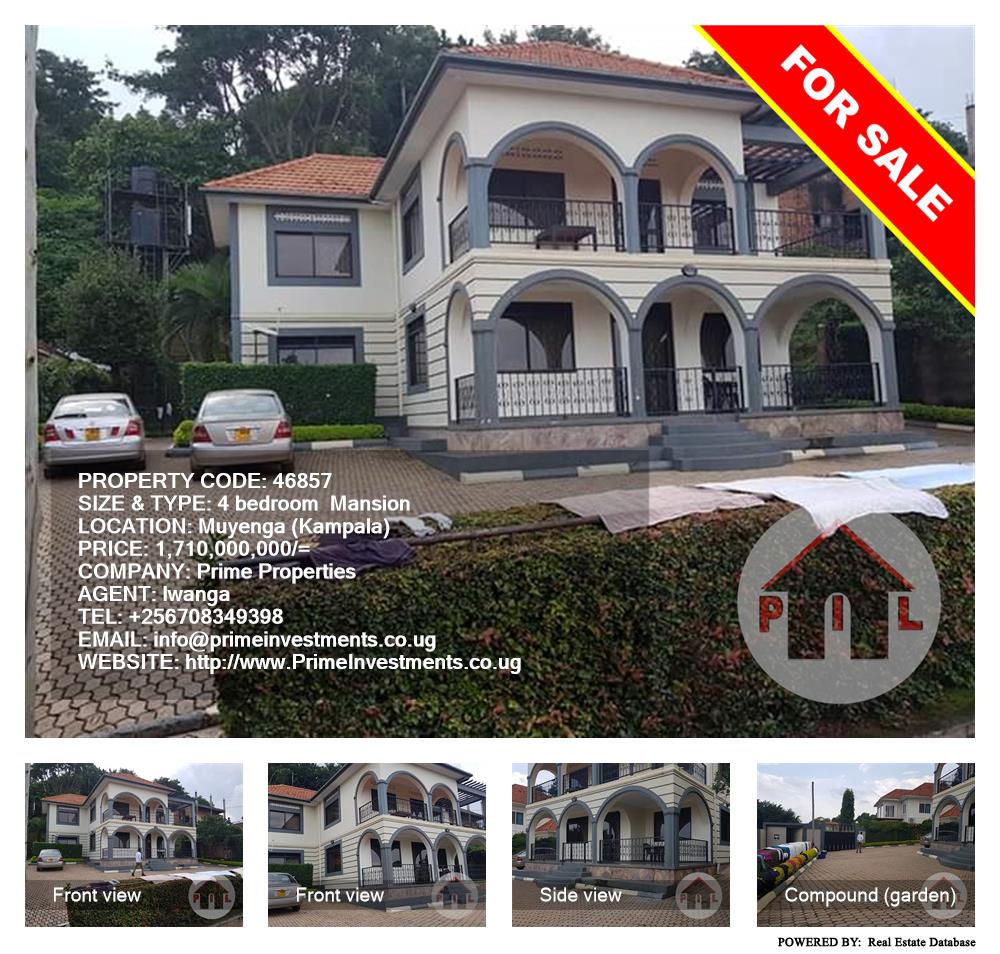 4 bedroom Mansion  for sale in Muyenga Kampala Uganda, code: 46857