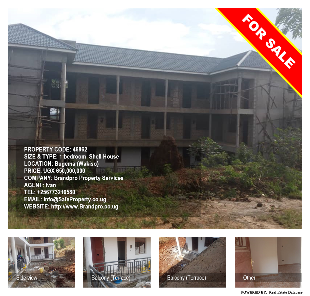 1 bedroom Shell House  for sale in Bugema Wakiso Uganda, code: 46862