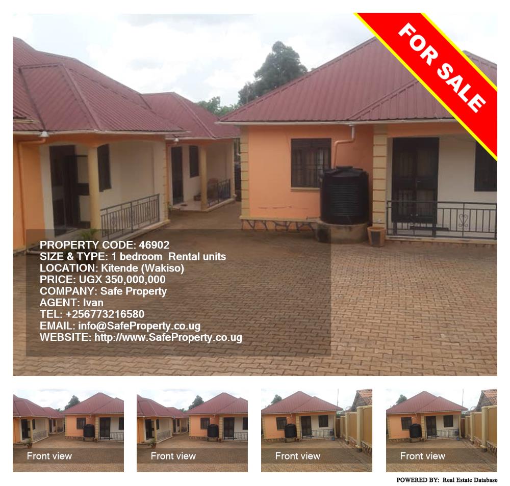 1 bedroom Rental units  for sale in Kitende Wakiso Uganda, code: 46902