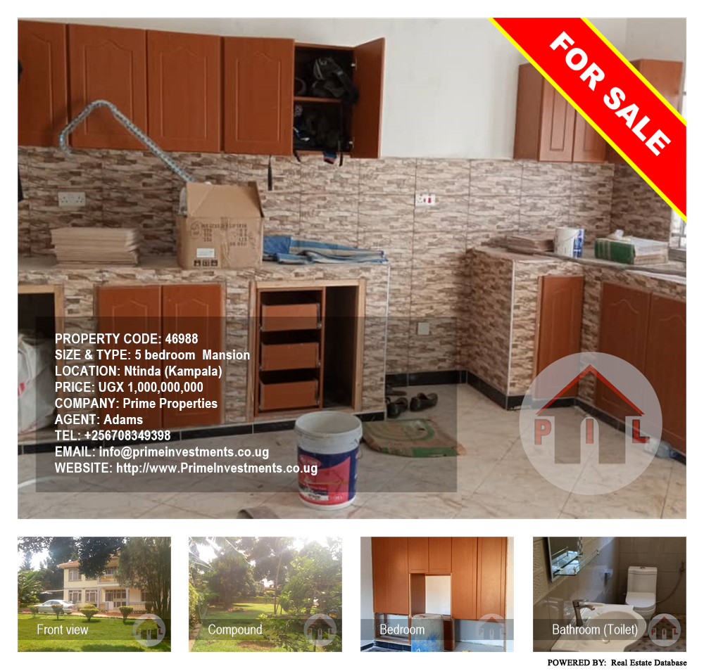 5 bedroom Mansion  for sale in Ntinda Kampala Uganda, code: 46988