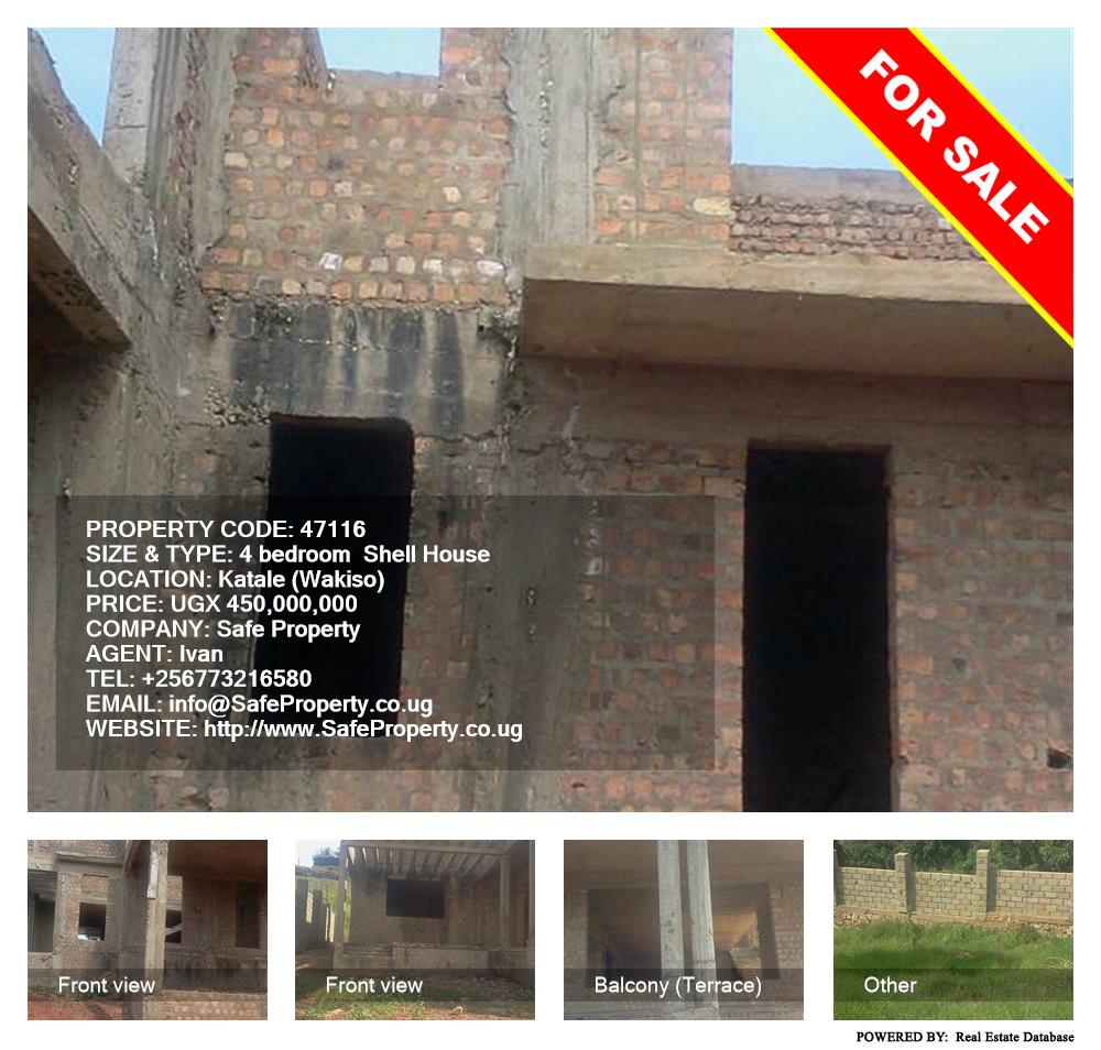 4 bedroom Shell House  for sale in Katale Wakiso Uganda, code: 47116