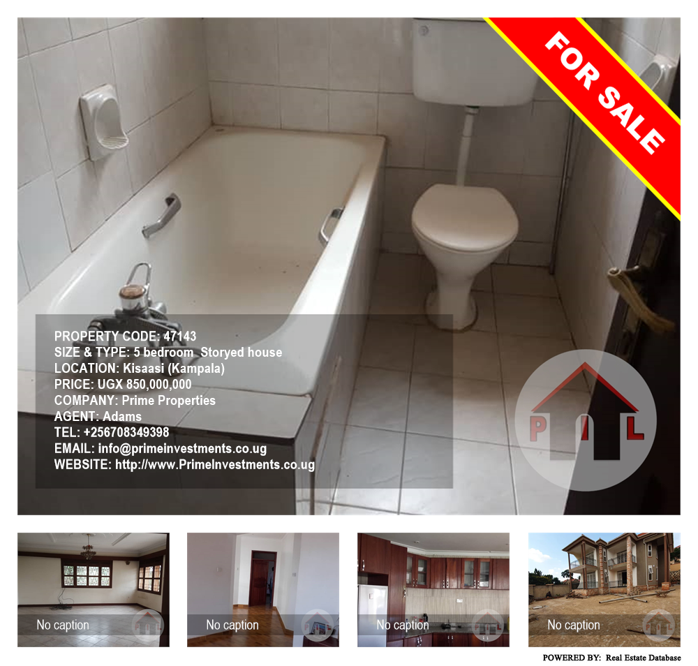 5 bedroom Storeyed house  for sale in Kisaasi Kampala Uganda, code: 47143