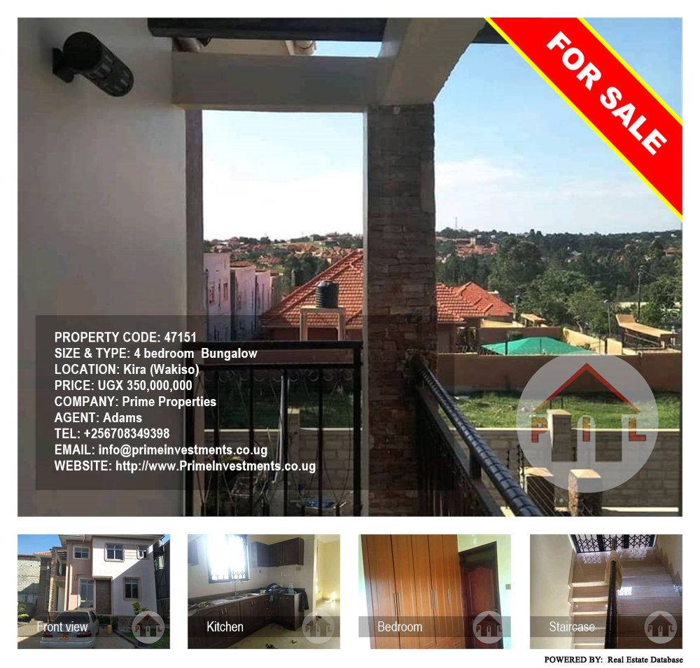 4 bedroom Bungalow  for sale in Kira Wakiso Uganda, code: 47151