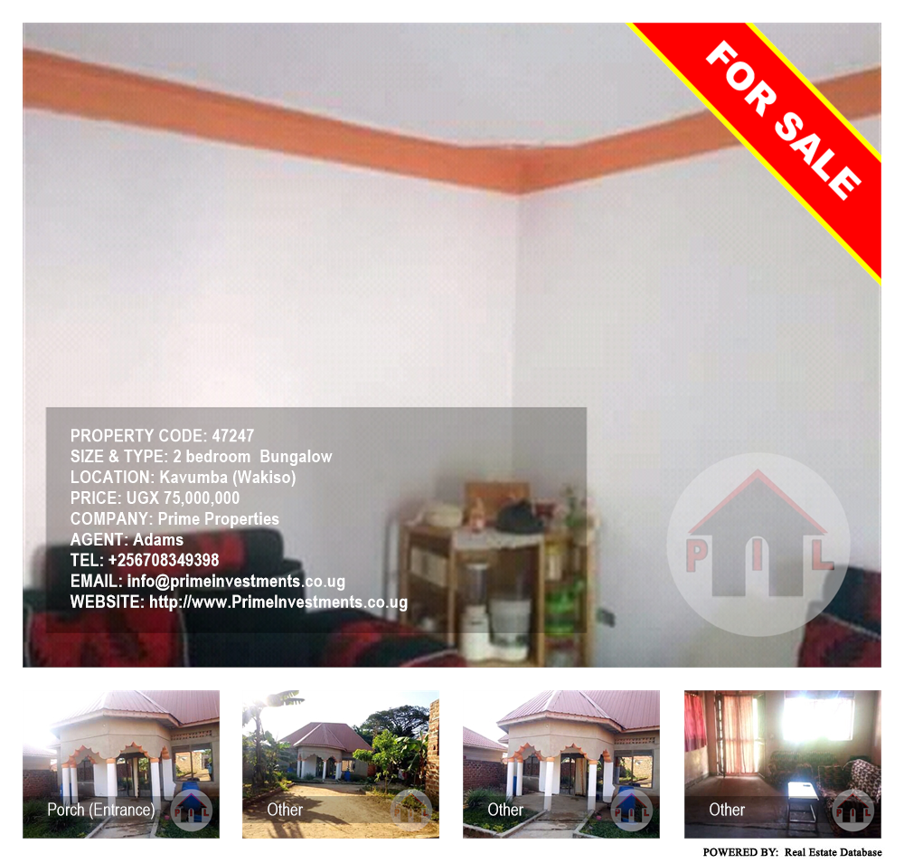 2 bedroom Bungalow  for sale in Kavumba Wakiso Uganda, code: 47247