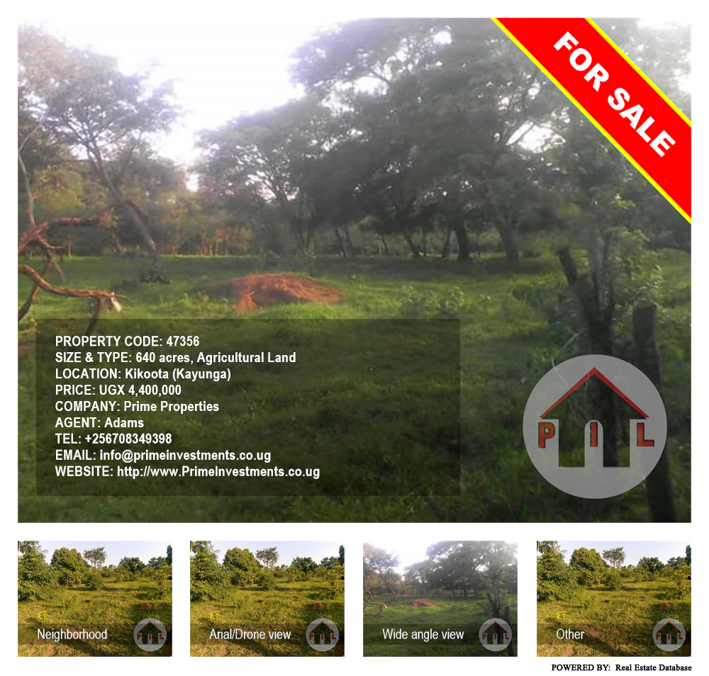 Agricultural Land  for sale in Kikoota Kayunga Uganda, code: 47356