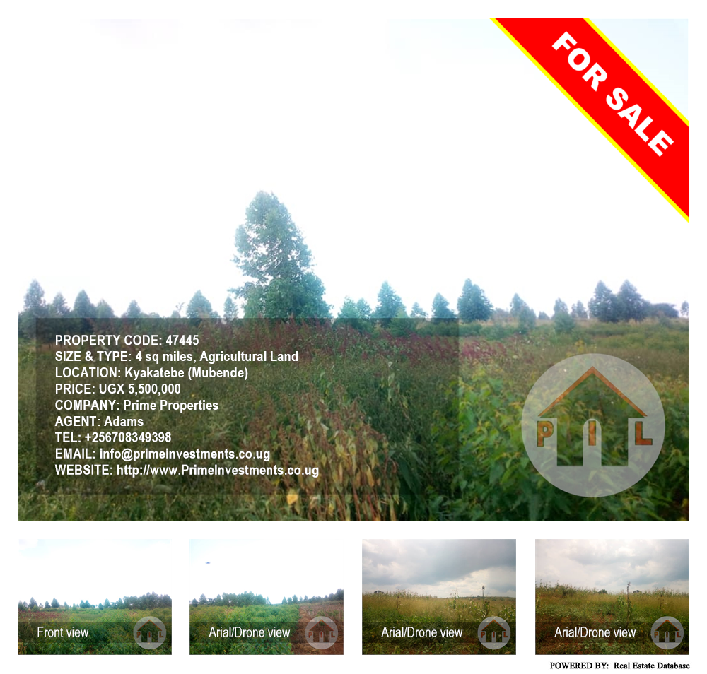 Agricultural Land  for sale in Kyakatebe Mubende Uganda, code: 47445