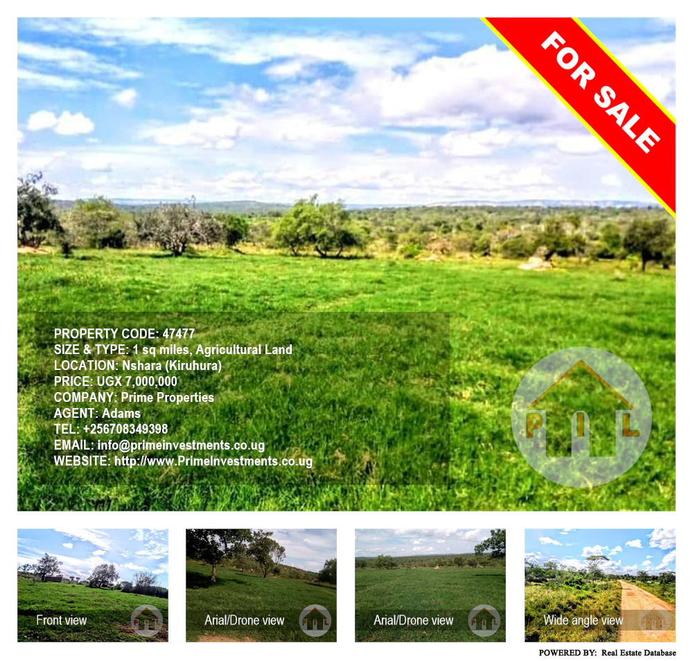 Agricultural Land  for sale in Nshara Kiruhura Uganda, code: 47477