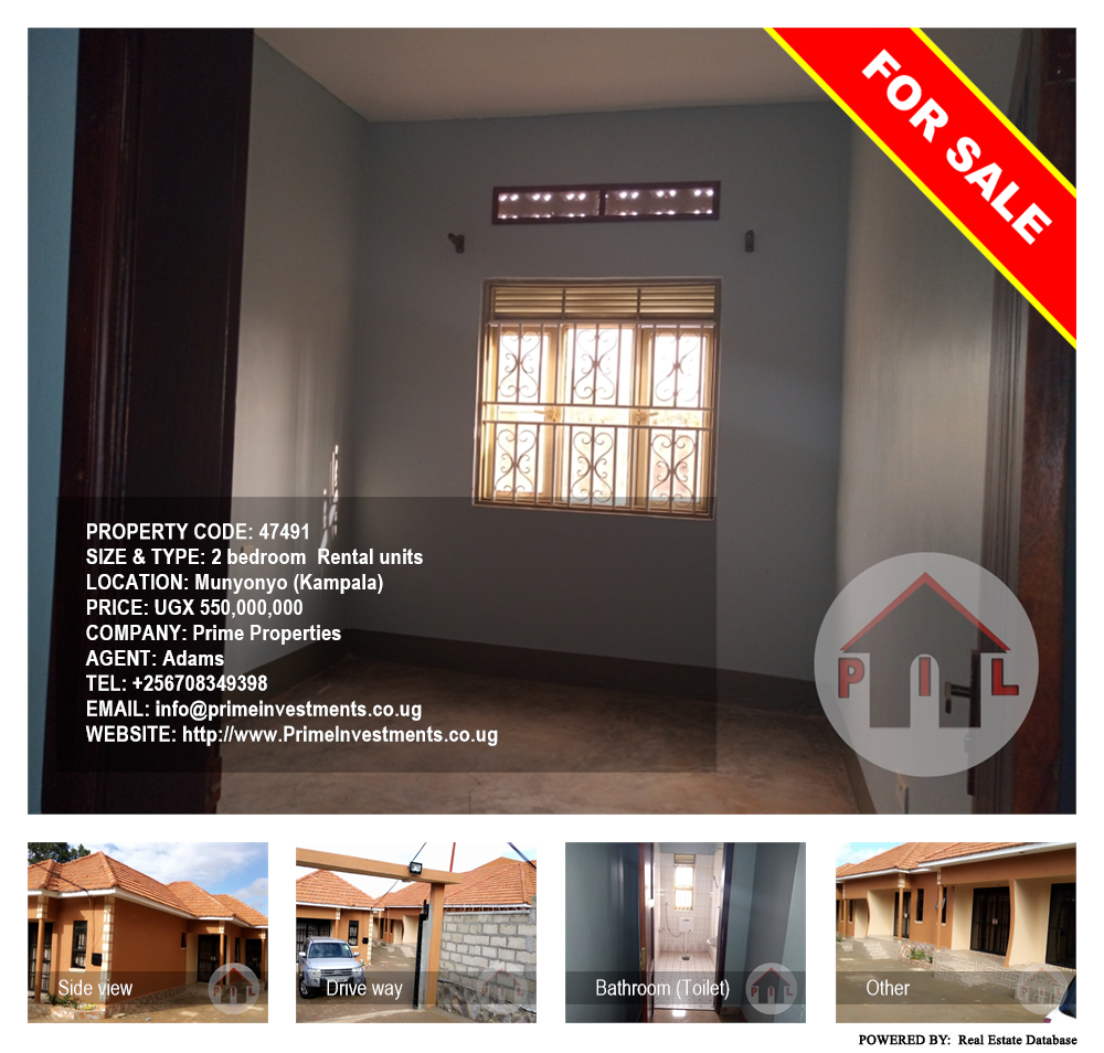 2 bedroom Rental units  for sale in Munyonyo Kampala Uganda, code: 47491