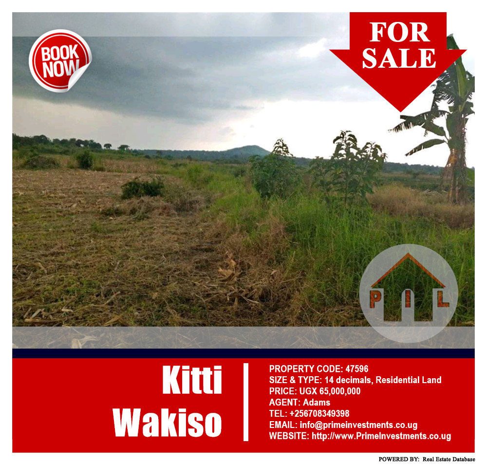 Residential Land  for sale in Kitti Wakiso Uganda, code: 47596
