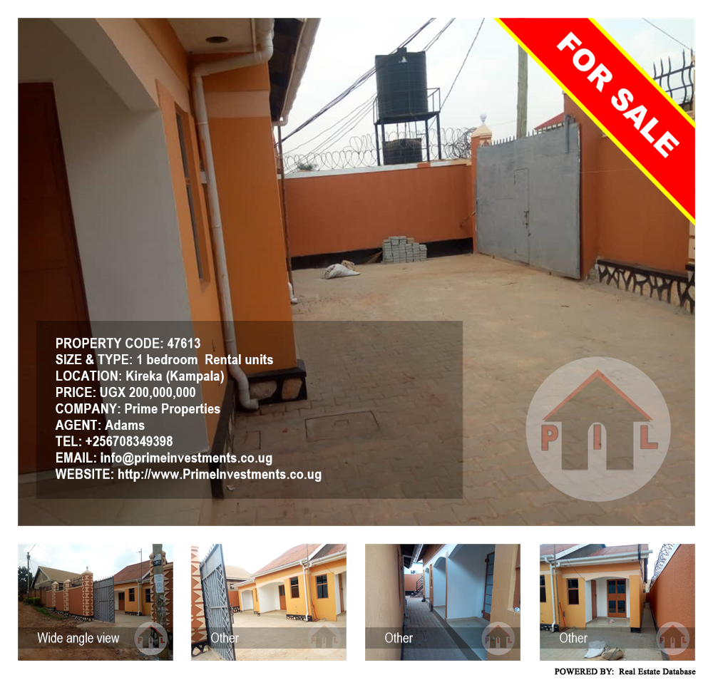 1 bedroom Rental units  for sale in Kireka Kampala Uganda, code: 47613