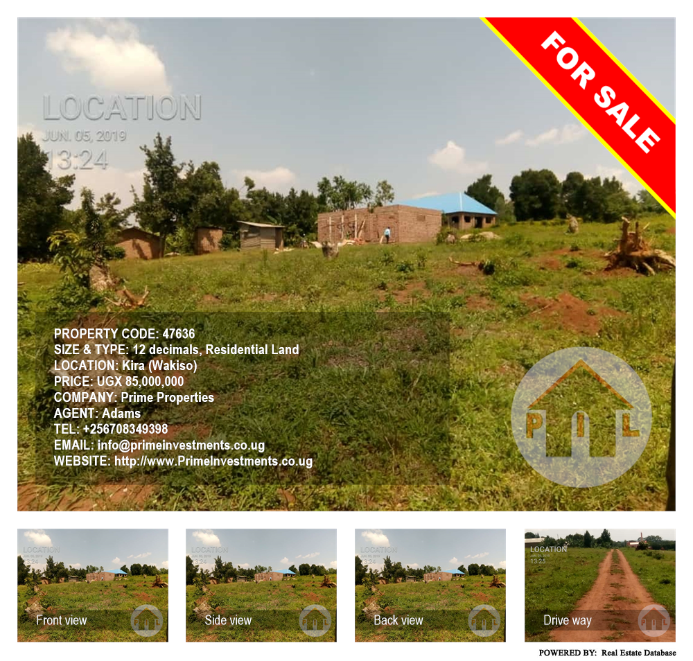 Residential Land  for sale in Kira Wakiso Uganda, code: 47636