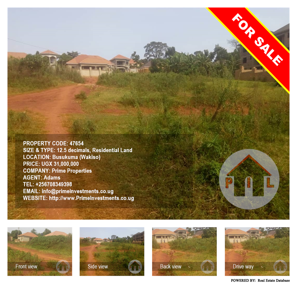 Residential Land  for sale in Busukuma Wakiso Uganda, code: 47654