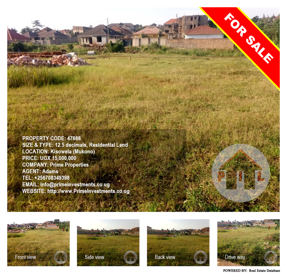 Residential Land  for sale in Kisowela Mukono Uganda, code: 47666