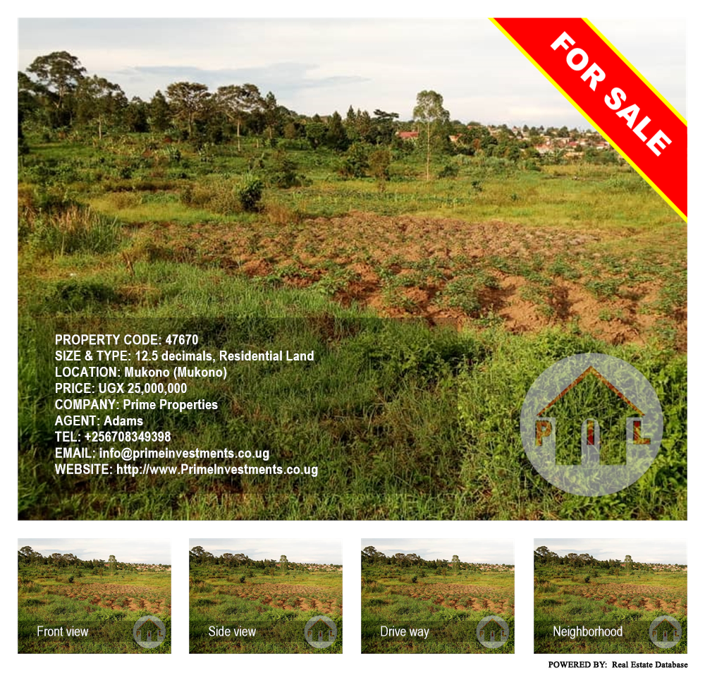 Residential Land  for sale in Mukono Mukono Uganda, code: 47670