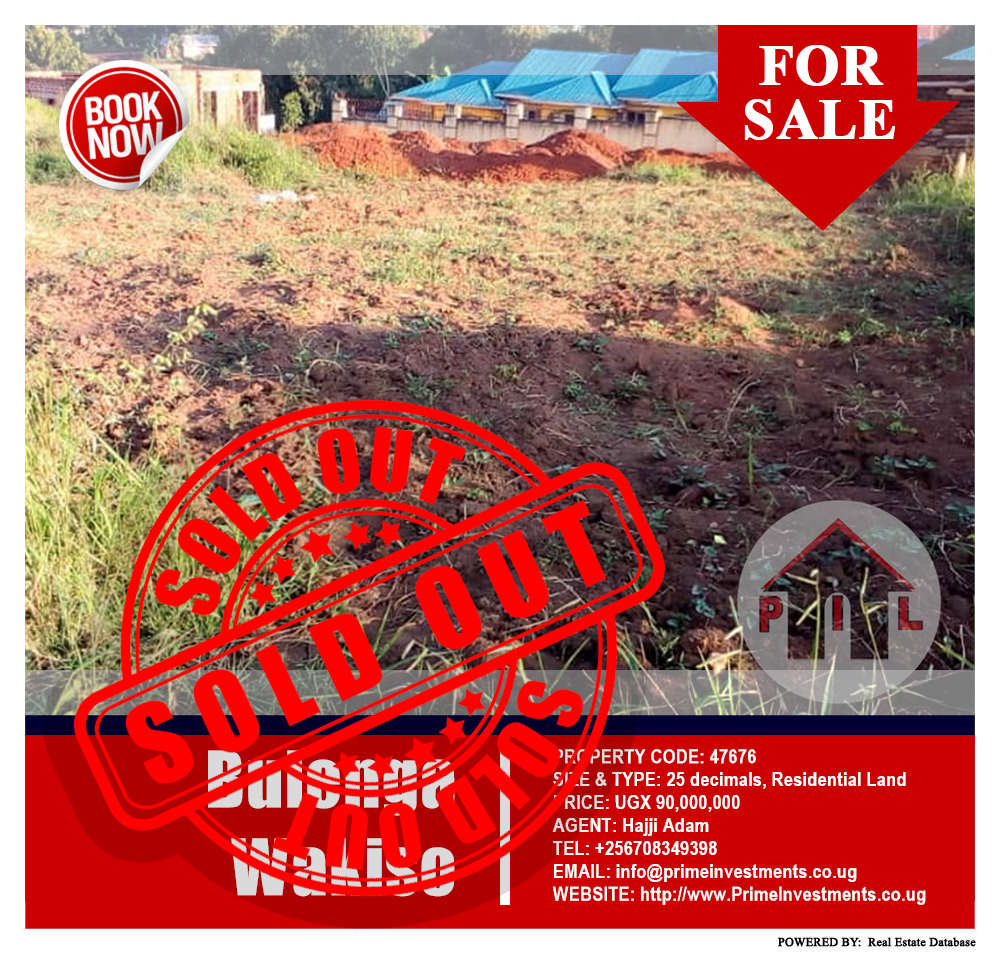 Residential Land  for sale in Bulenga Wakiso Uganda, code: 47676