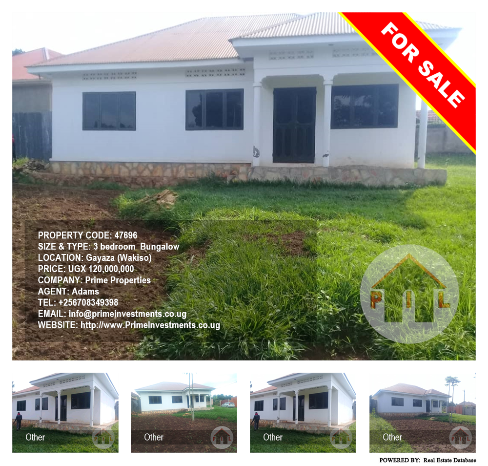 3 bedroom Bungalow  for sale in Gayaza Wakiso Uganda, code: 47696
