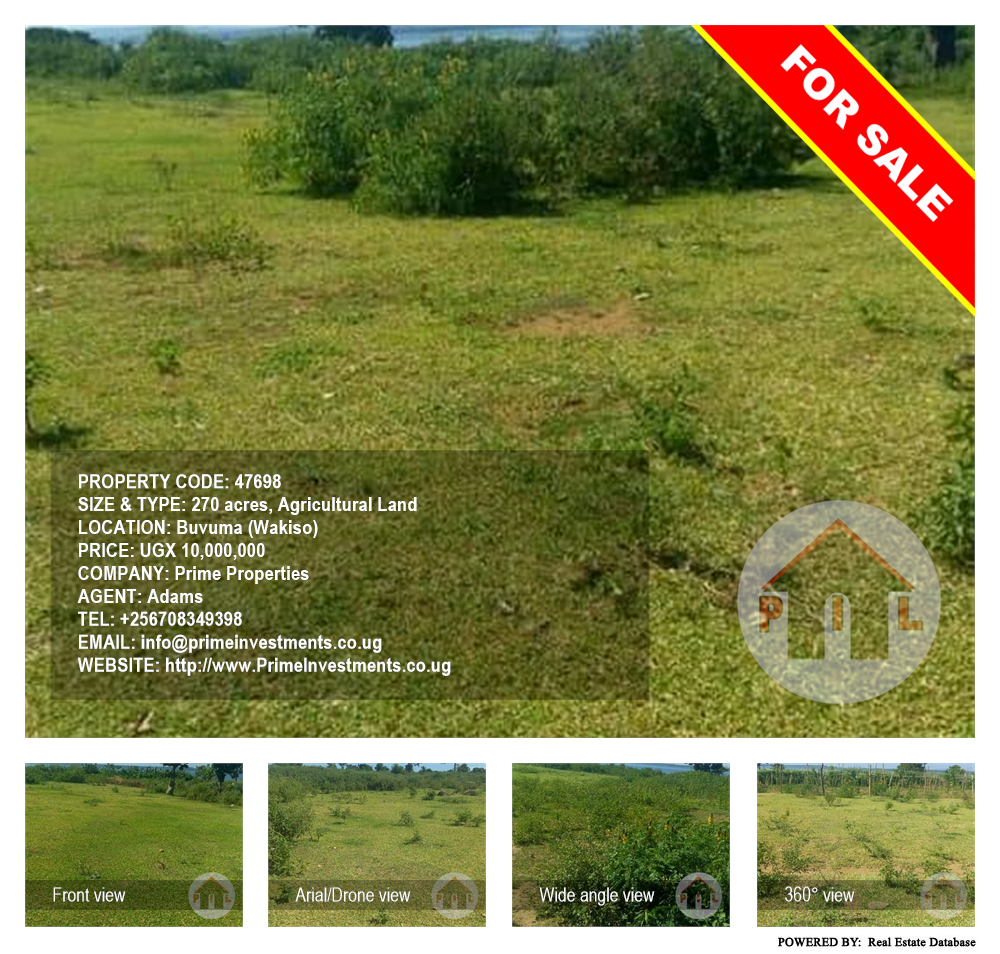 Agricultural Land  for sale in Buvuma Wakiso Uganda, code: 47698