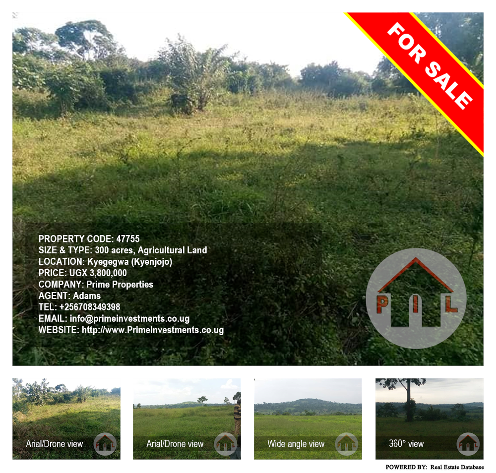 Agricultural Land  for sale in Kyegegwa Kyenjojo Uganda, code: 47755