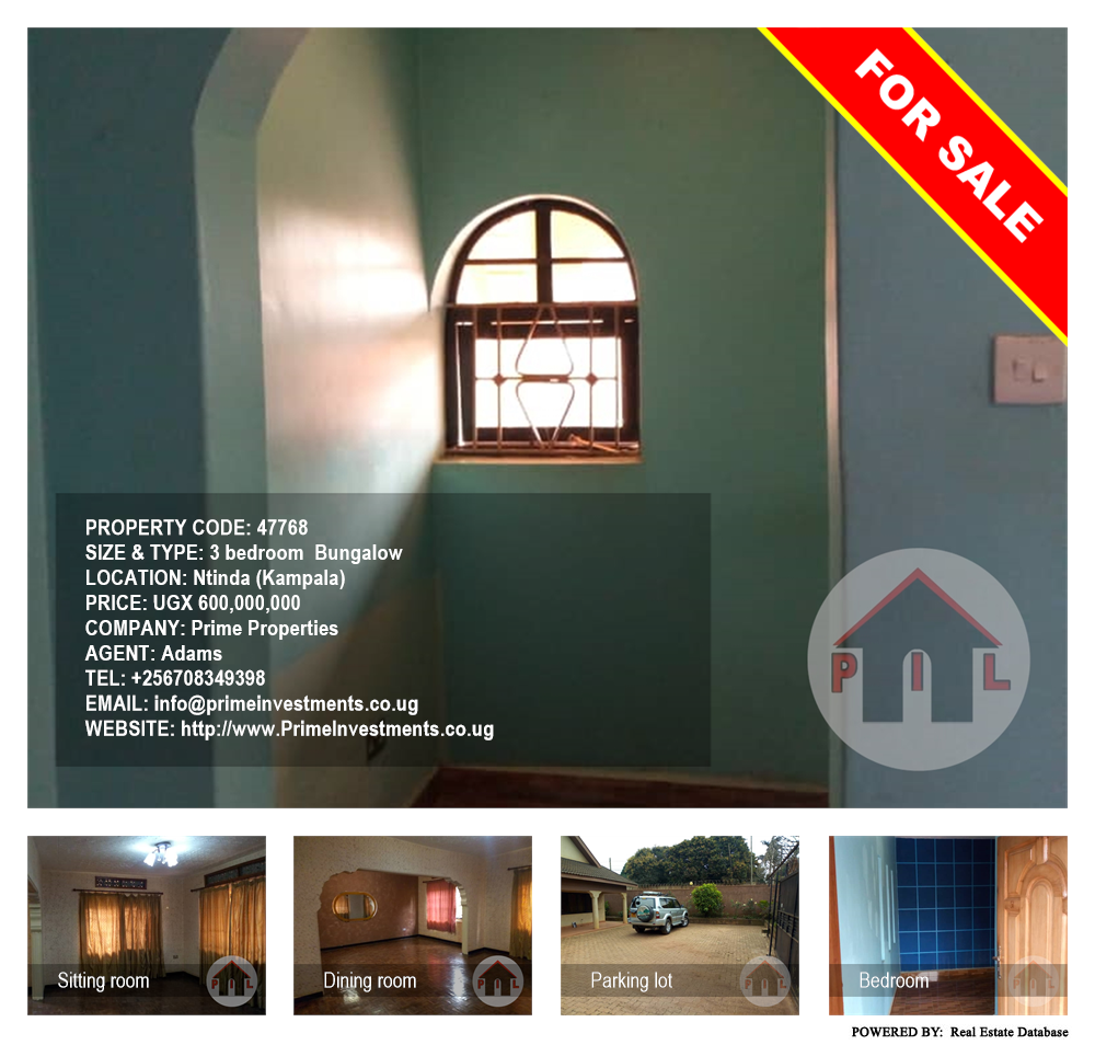 3 bedroom Bungalow  for sale in Ntinda Kampala Uganda, code: 47768