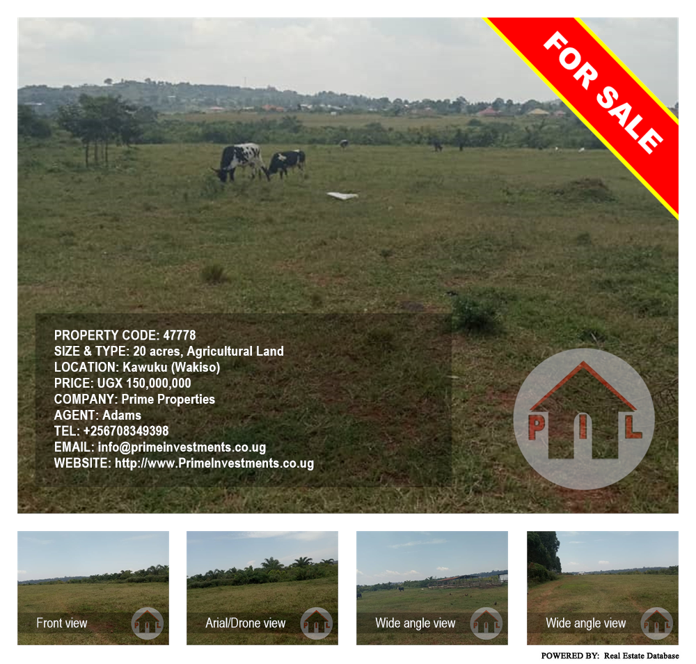 Agricultural Land  for sale in Kawuku Wakiso Uganda, code: 47778