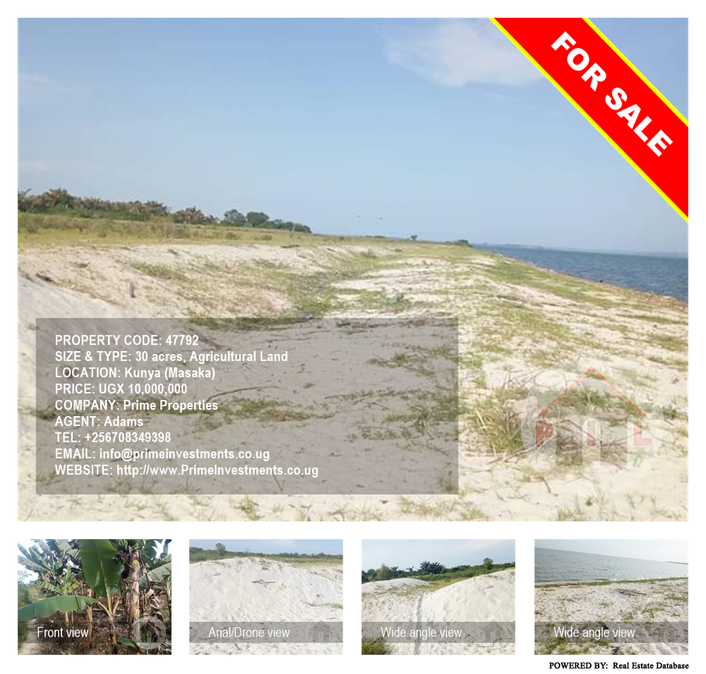 Agricultural Land  for sale in Kunya Masaka Uganda, code: 47792